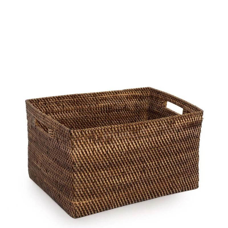 De Koloniale Tijdschriftenmand - Naturel Bruin - XL-Bazar Bizar Living-Ik Hout ervan.
