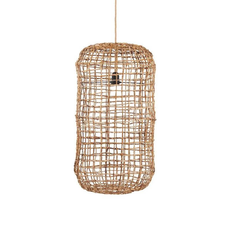 De Kuso-hanger - Naturel - L-Hanglampen-Bazar Bizar Living-Ik Hout ervan.