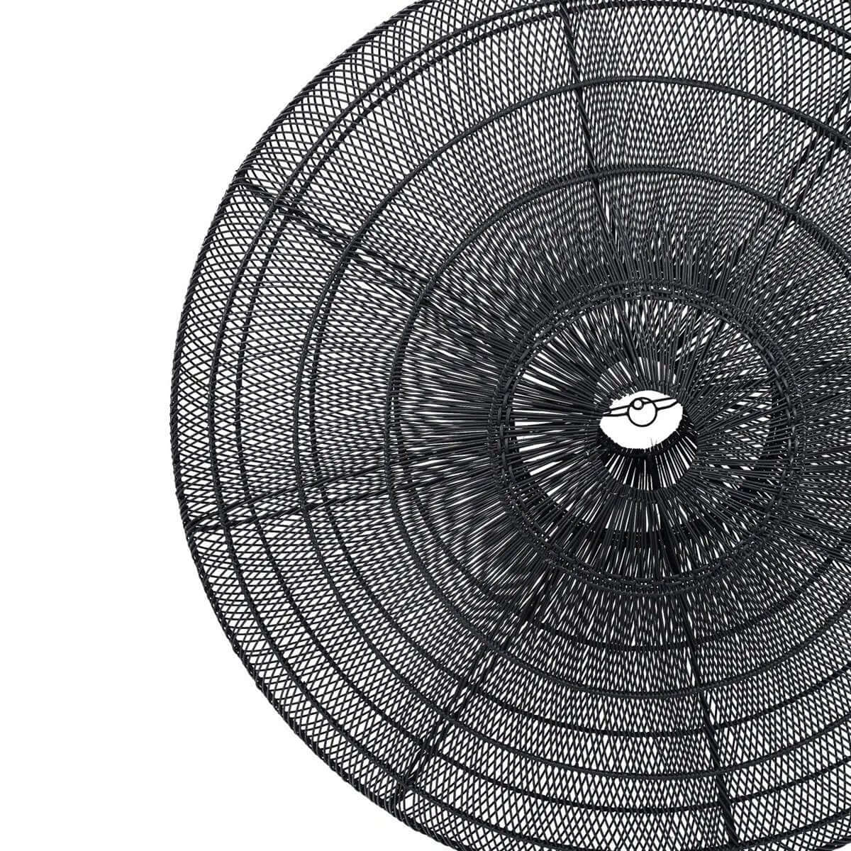 XL black macaron-style rattan hanger, perfect for adding Bohemian elegance to any room.