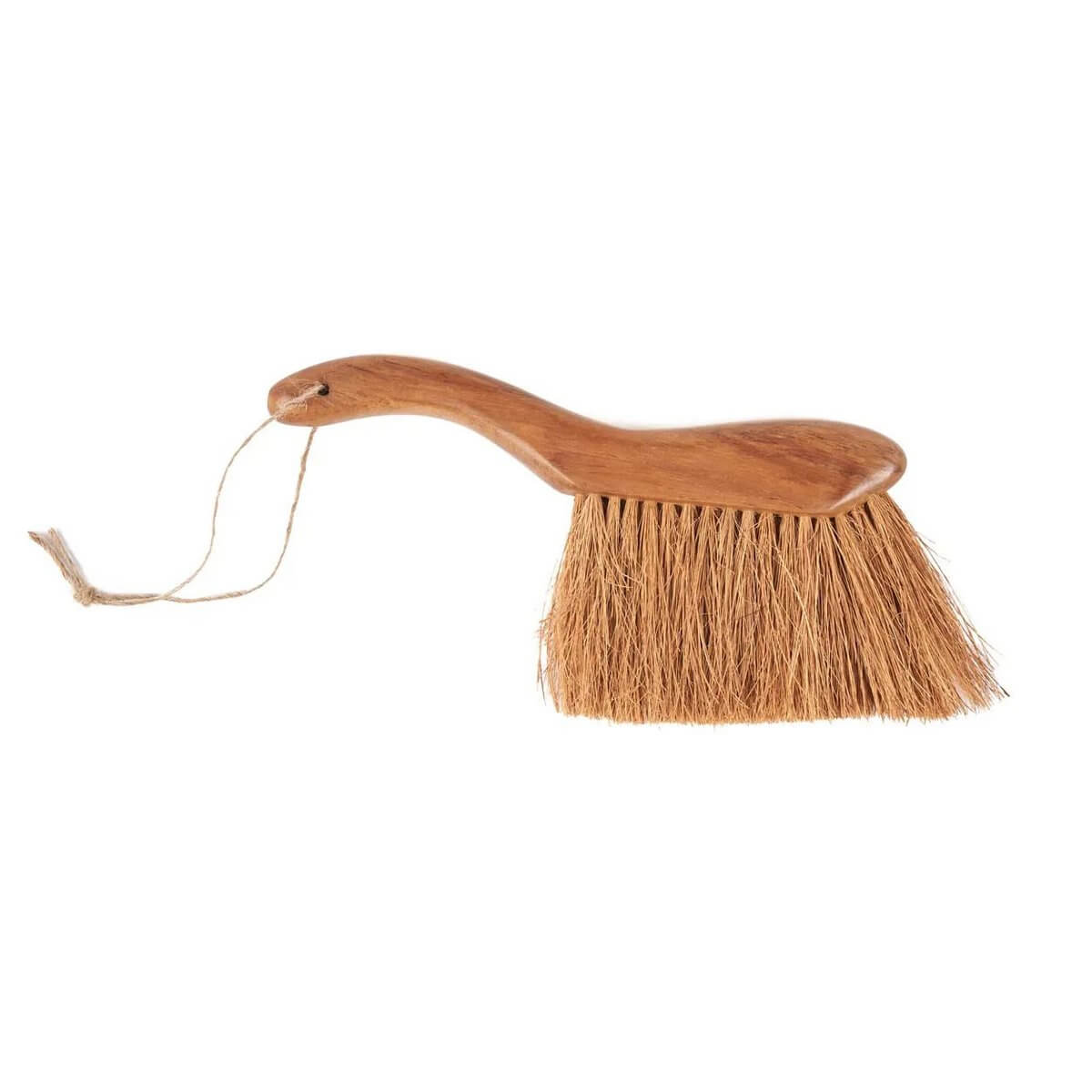 Bohemian-style Maha Brush made from sustainable teak wood with natural bristles, perfect for crumbs and stylish kitchen cleaning.