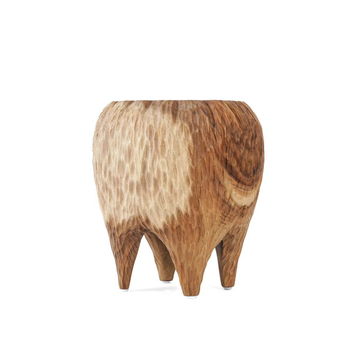 Bohemian De Malediven Kruk - Natuurlijk, suarhout stool with rich grain, inspired by tropical island beauty, adds coastal charm.