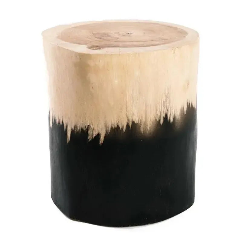 De Morocho Kruk - Zwart Natuurlijk-kruk-Bazar Bizar Living-Ik Hout ervan.