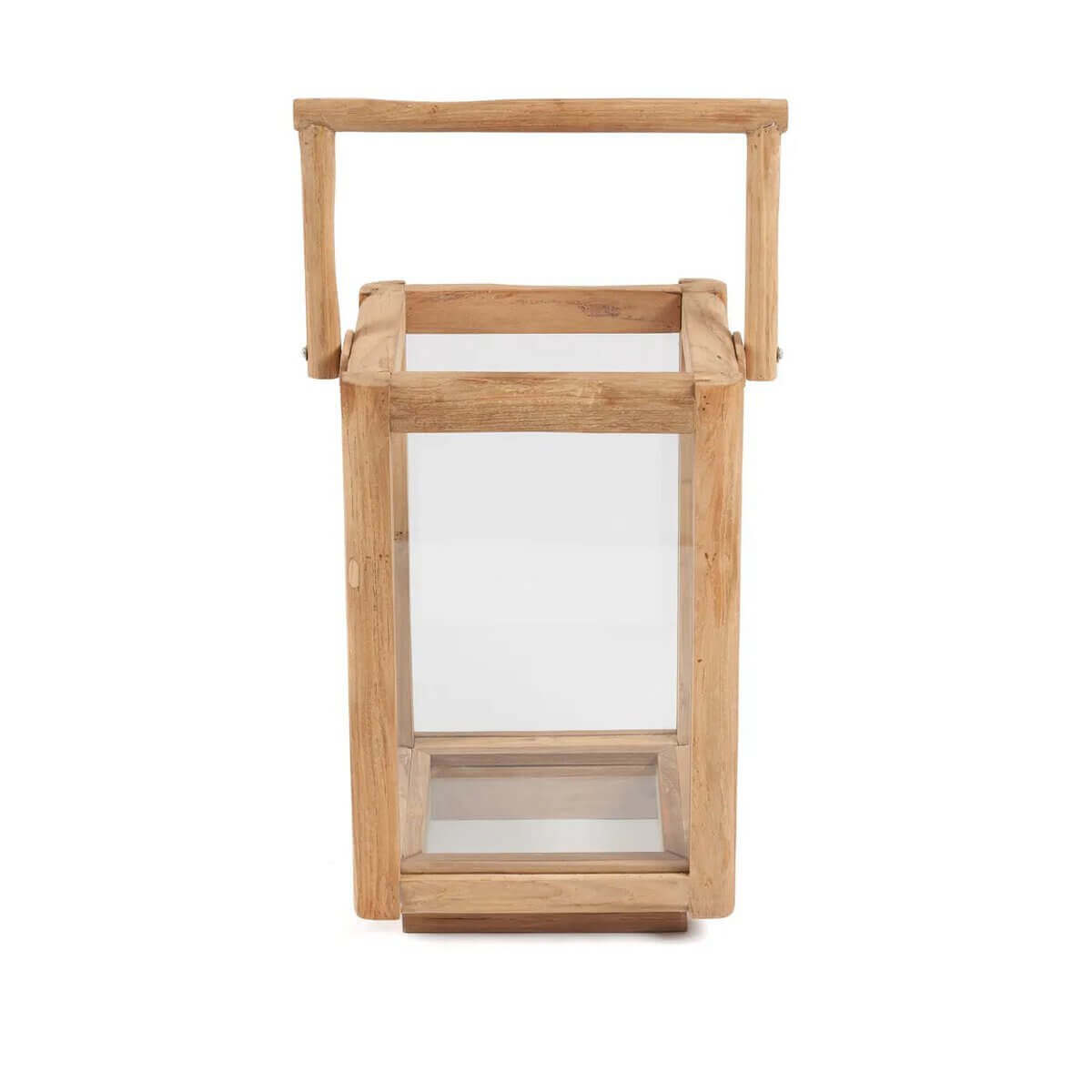 Alt Tag: De Nusa Penida-lantaarn in natuurlijke houten afwerking, perfect voor sfeervolle binnen- en buitenverlichting.