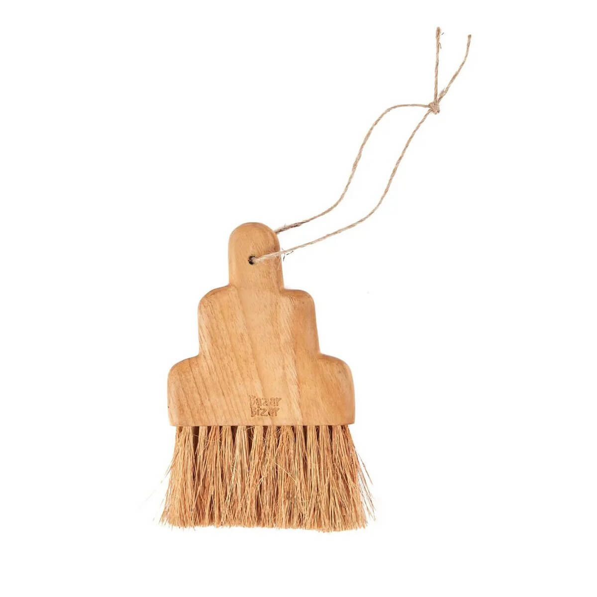 Teakhouten Osta Brush met sterke borstelharen, ideaal voor het schoonmaken van keukentafels, Bohemian stijl.