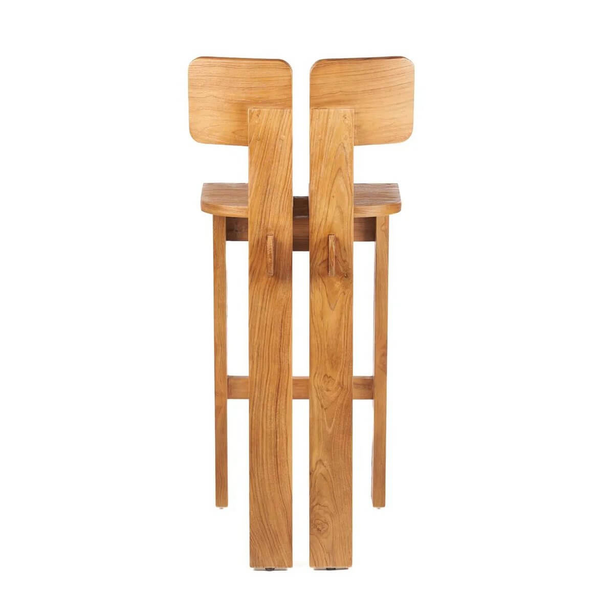 De Sama Sama Barkruk - Naturel-barkruk-Bazar Bizar Living-Ik Hout ervan.
