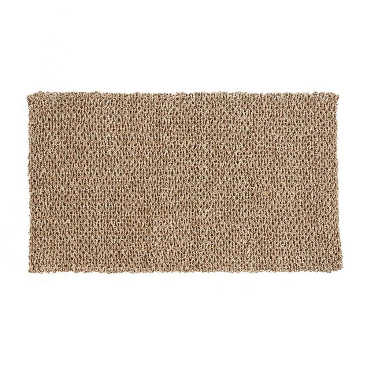 Bohemian De Sizali Loper, natural 100% sisal carpet, 120x70, with earthy tones and woven texture for stylish rooms.