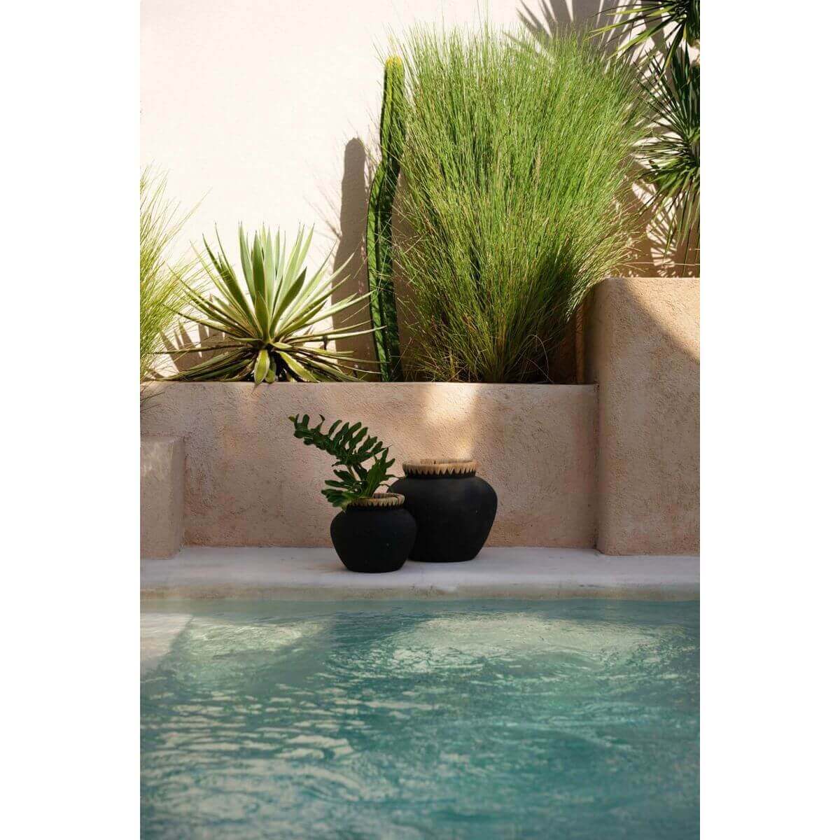 De Styly Vaas - Zwart Naturel - L