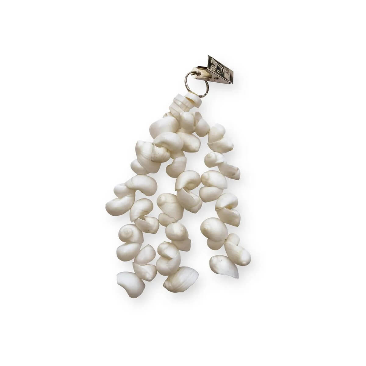 De Tafelkleedhanger in wit met schelpen, bohemian stijl, voor het verfraaien van tafels, set van 4.