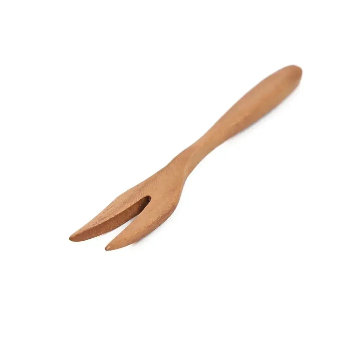 De Tapasvork - Naturel- set van 8-Servies-Bazar Bizar Living-Ik Hout ervan.