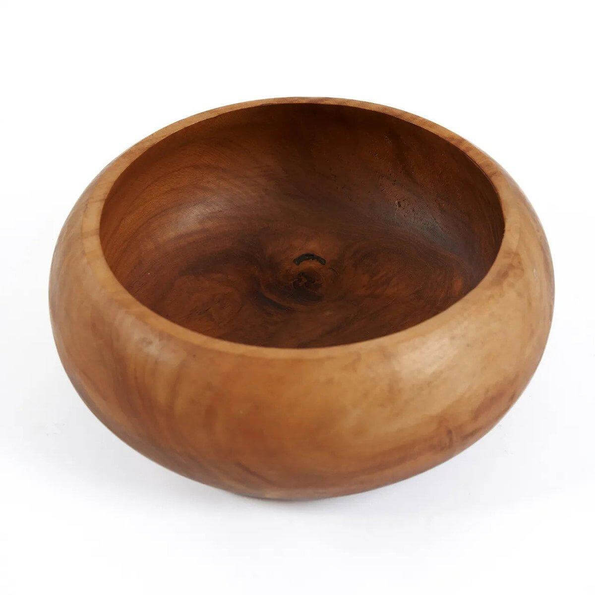 De Teakwortel Fruitschaal-Bazar Bizar Living-Ik Hout ervan.