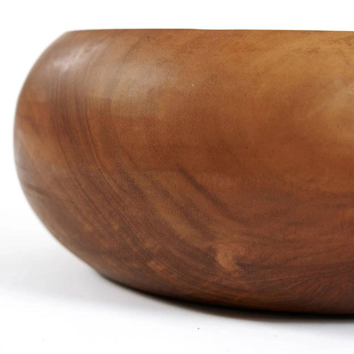 De Teakwortel Fruitschaal-Bazar Bizar Living-Ik Hout ervan.