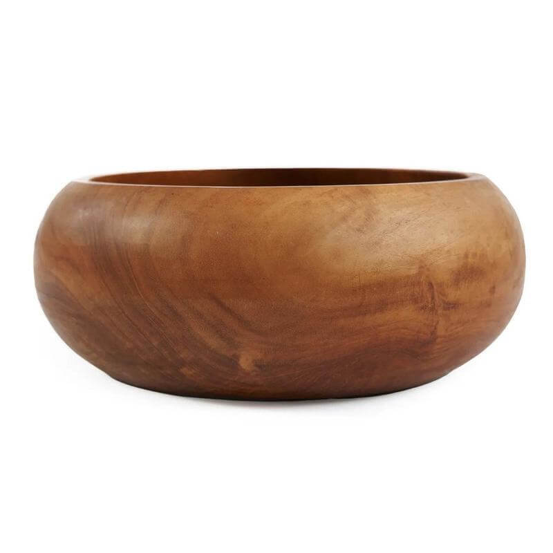 De Teakwortel Fruitschaal-Bazar Bizar Living-Ik Hout ervan.
