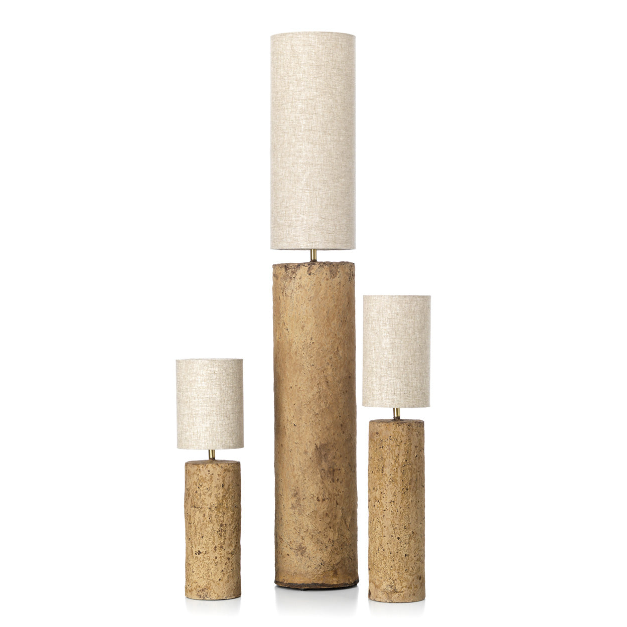 De Totem Tafellamp - Modder - M-tafellampen-Bazar Bizar-Ik Hout ervan.