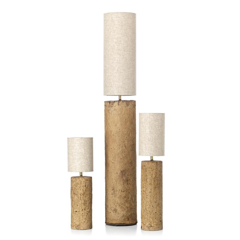 De Totem Vloerlamp - Modder - L-vloerlampen-Bazar Bizar Antwerp-Ik Hout ervan.