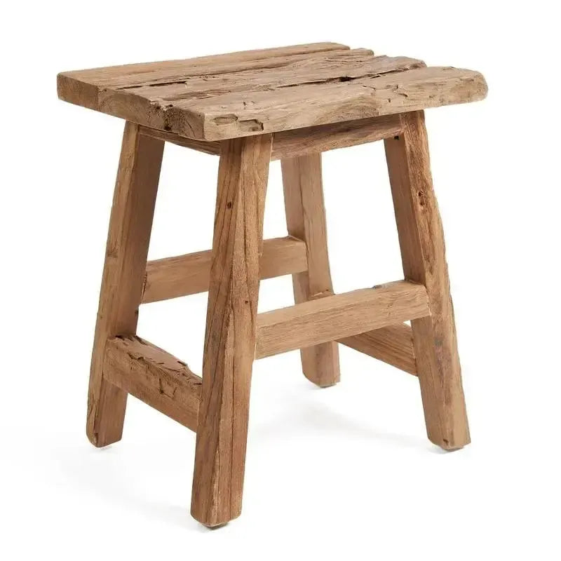 De Yoke Kruk - Naturel - L-kruk-Bazar Bizar Living-Ik Hout ervan.