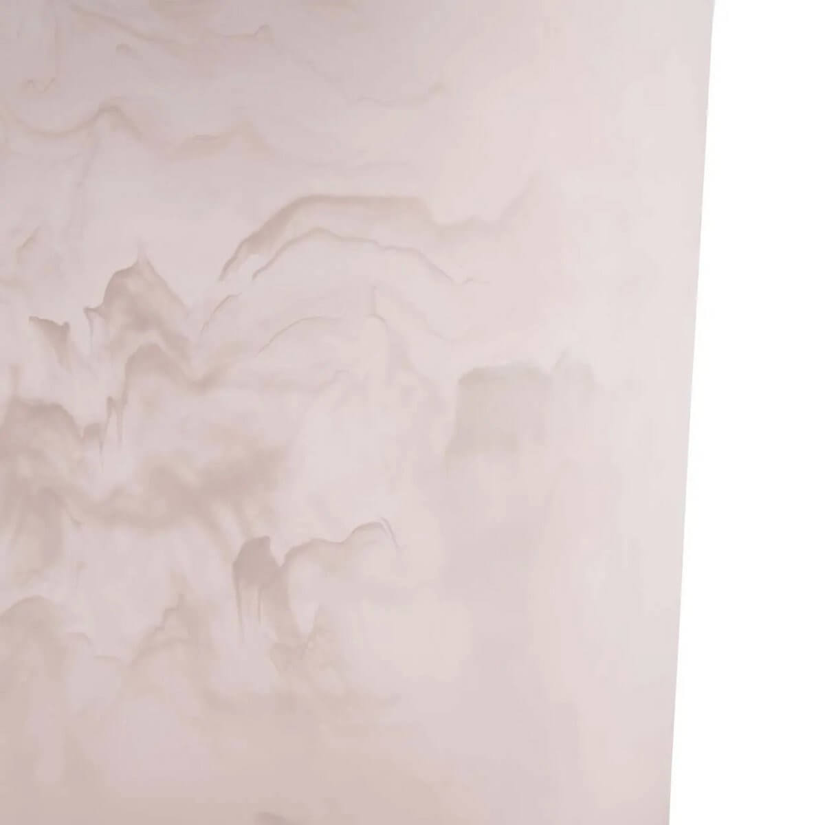 Close-up of a Bohemian-style pink white resin ice bucket with a smooth finish, ideal for elegant social gatherings.