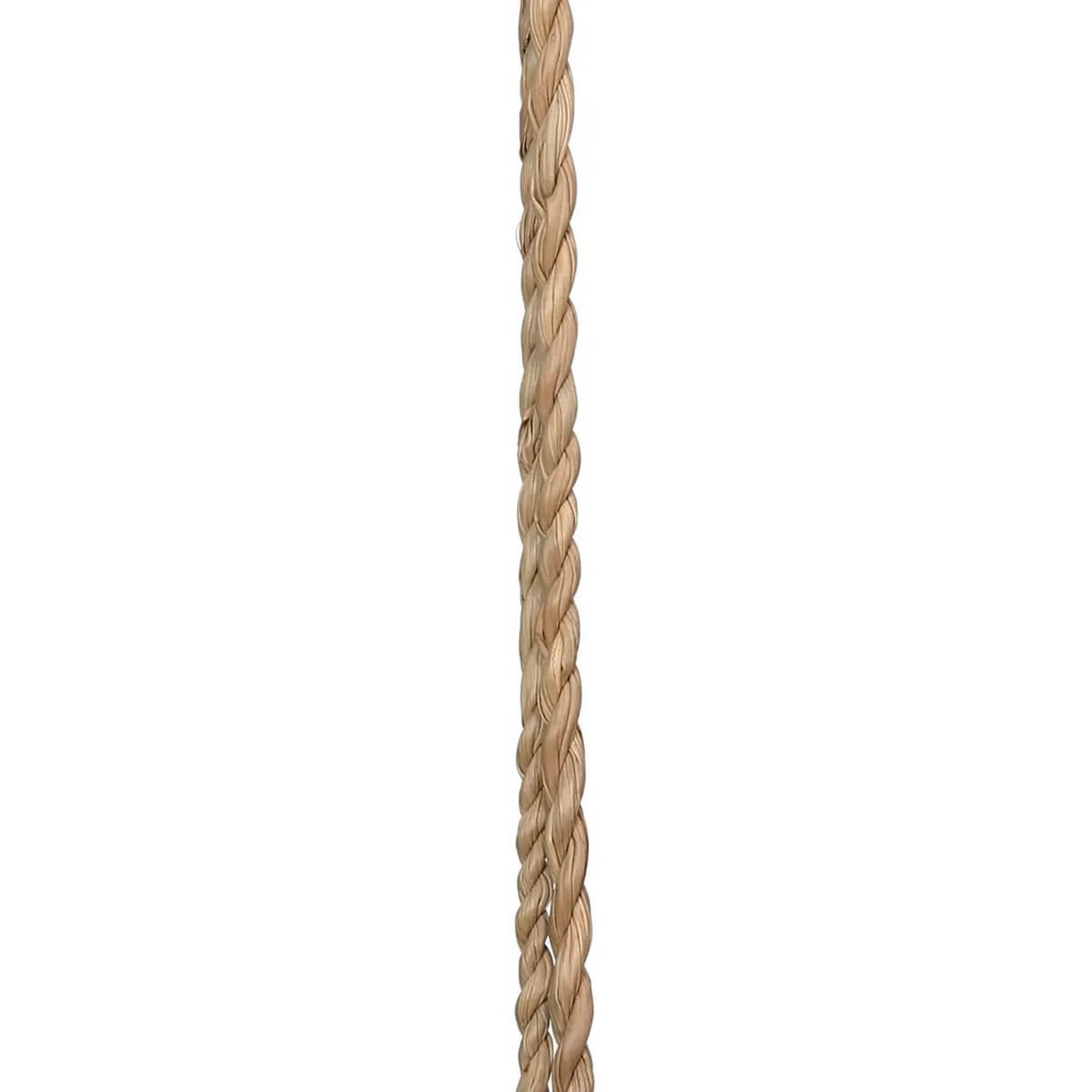 Natural wooden bead tassel, handcrafted by Balinese artisans, perfect for bohemian decor. Dimensions: 6x6x60cm, 260g. Colors: Silver, White.