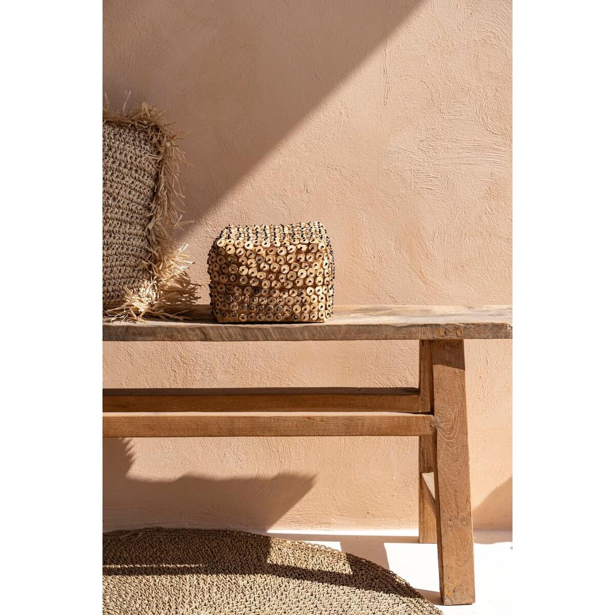 De kokosnootschaalmand - natuurlijk - l-Bazar Bizar Living-Ik Hout ervan.