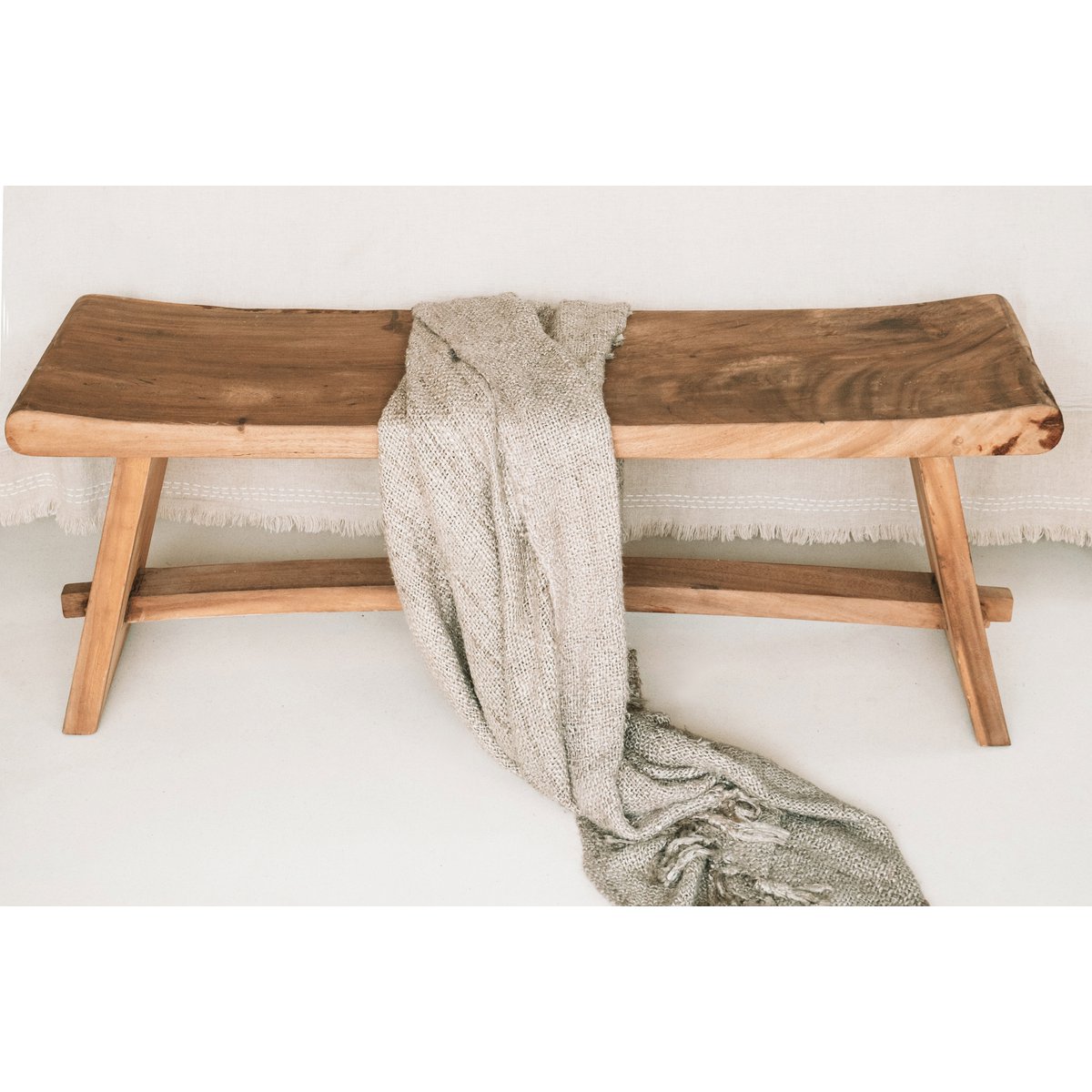 De s'il vous Plaid - Beige-Plaids-Bazar Bizar Living-Ik Hout ervan.