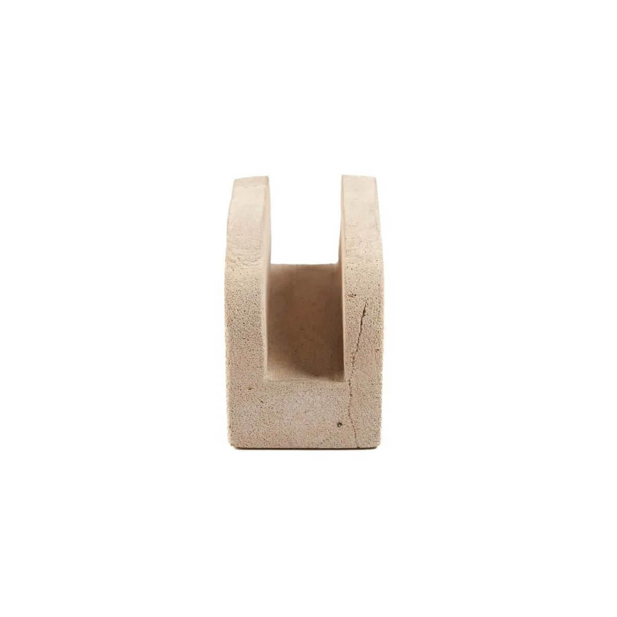 Bohemian style stone tissue holder with smooth, hand-carved design showcasing unique natural textures in a refined look.