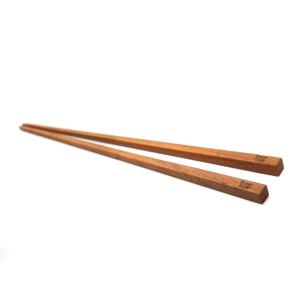 Bohemian style teak root chopsticks by Bazar Bizar, sustainable brown wood, eco-friendly dining, elegant on any table.