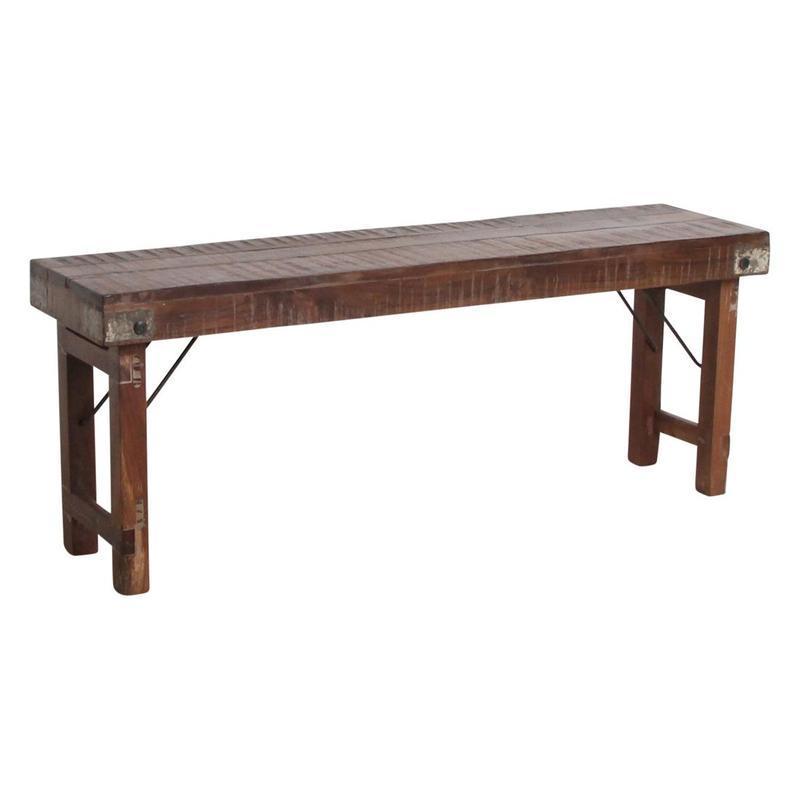 Eetkamerbank inklapbaar - 120 cm-tafel-Raw Materials-Ik Hout ervan.
