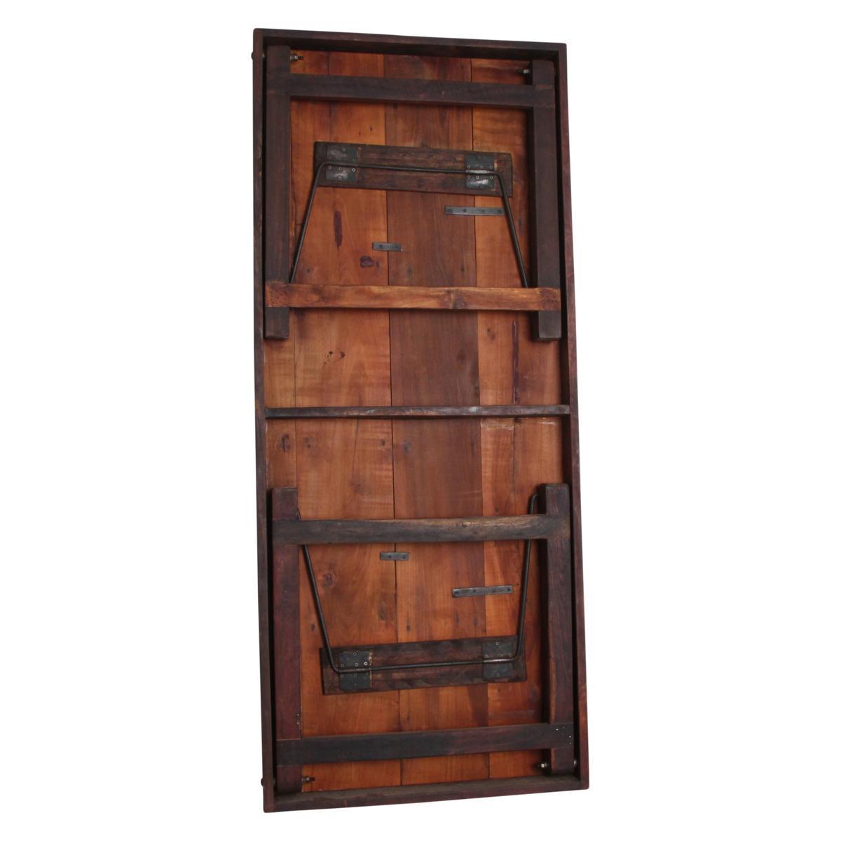 Eettafel bruin opklapbaar XL-tafel-Raw Materials-Ik Hout ervan.