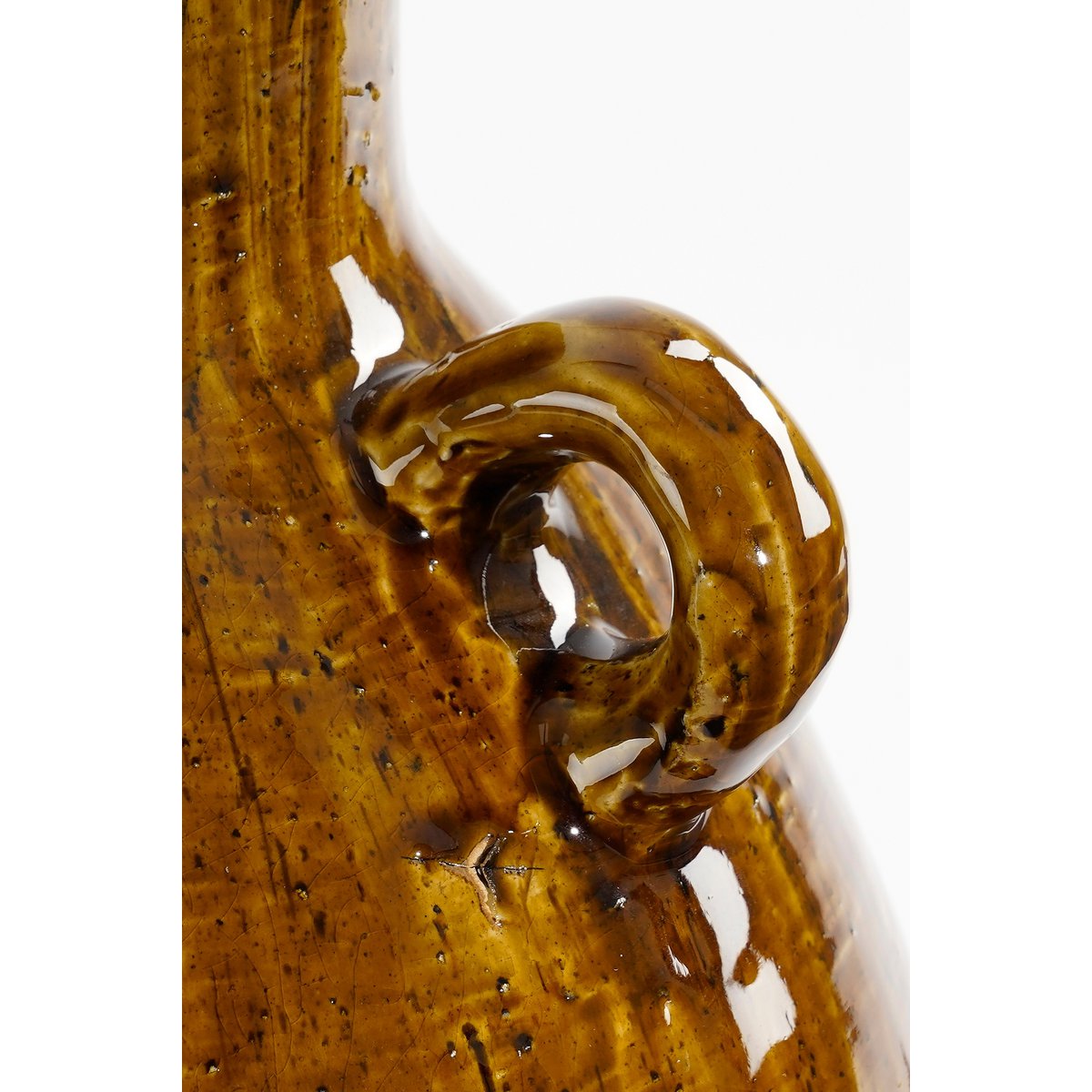 Elena Vaas - H34 x Ø26 cm - Keramiek - Bruin-vazen-Mica Decorations-Ik Hout ervan.