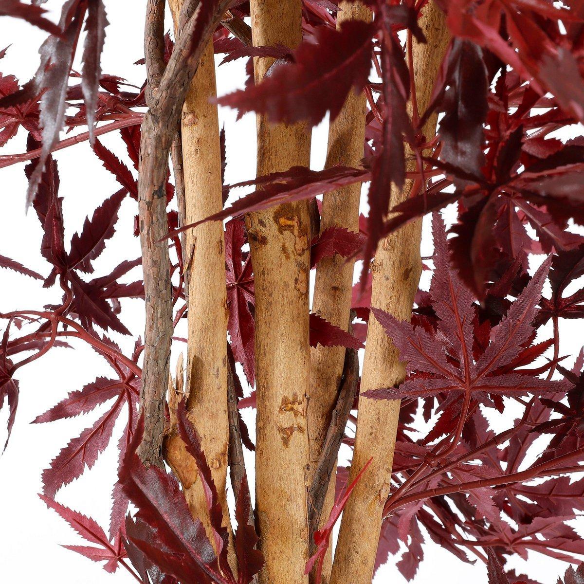 Esdoorn Kunstplant - H140 x Ø80 cm - rood-Mica Decorations-Ik Hout ervan.
