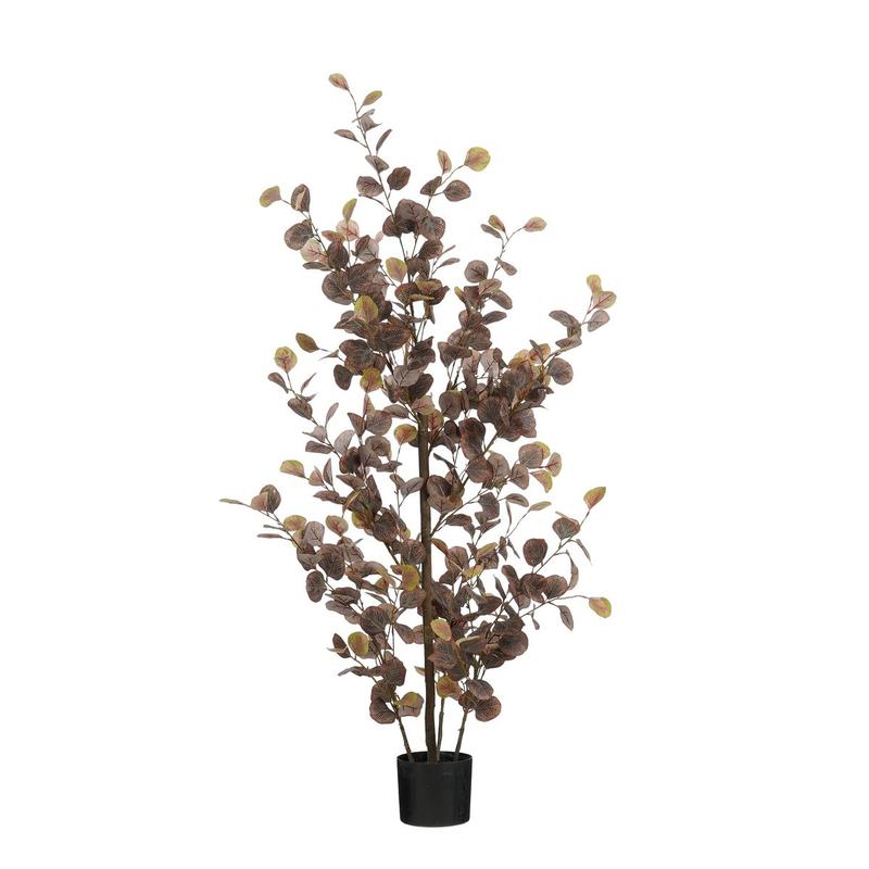 Eucalyptus Kunstplant in Bloempot - H150 x Ø30 cm - Brons-Mica Decorations-Ik Hout ervan.