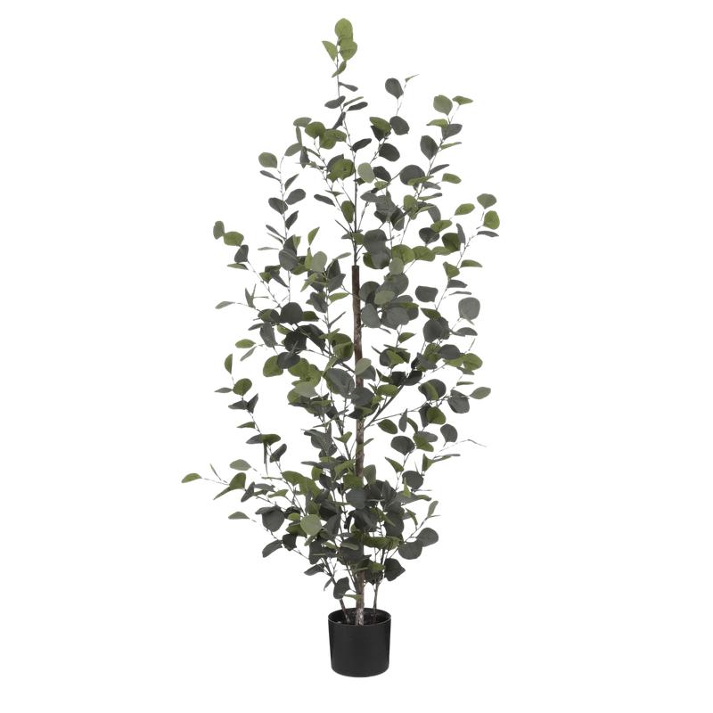 Eucalyptus Kunstplant in Bloempot - H150 x Ø30 cm - Groen -Mica Decorations-Ik Hout ervan.