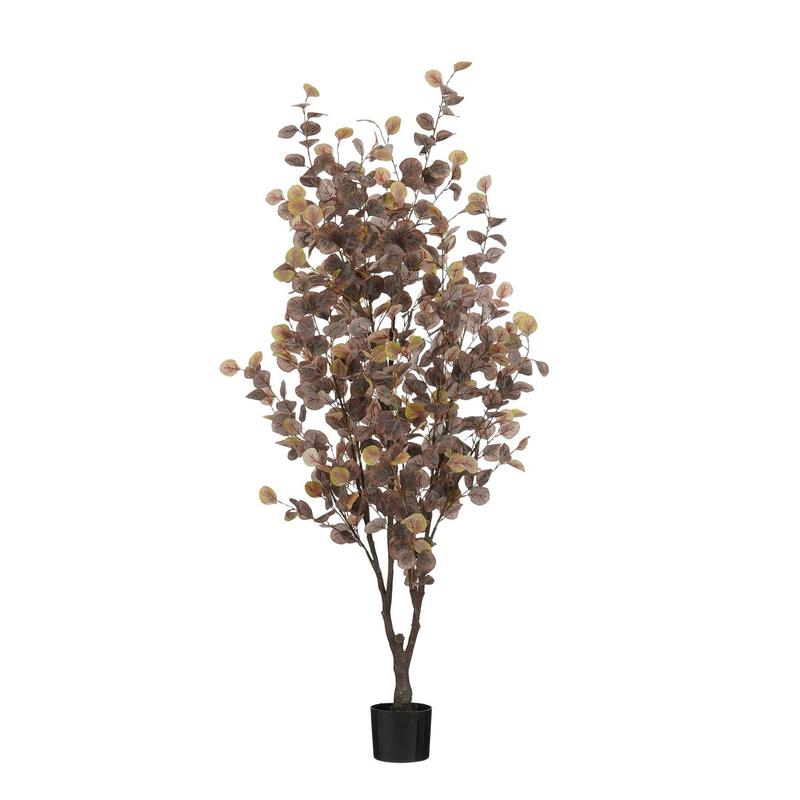 Eucalyptus Kunstplant in Bloempot - H180 x Ø80 cm - Brons-Mica Decorations-Ik Hout ervan.