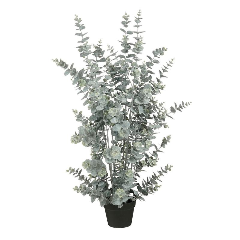 Eucalyptus Kunstplant in Pot - H113 x Ø40 cm - Groen-Mica Decorations-Ik Hout ervan.