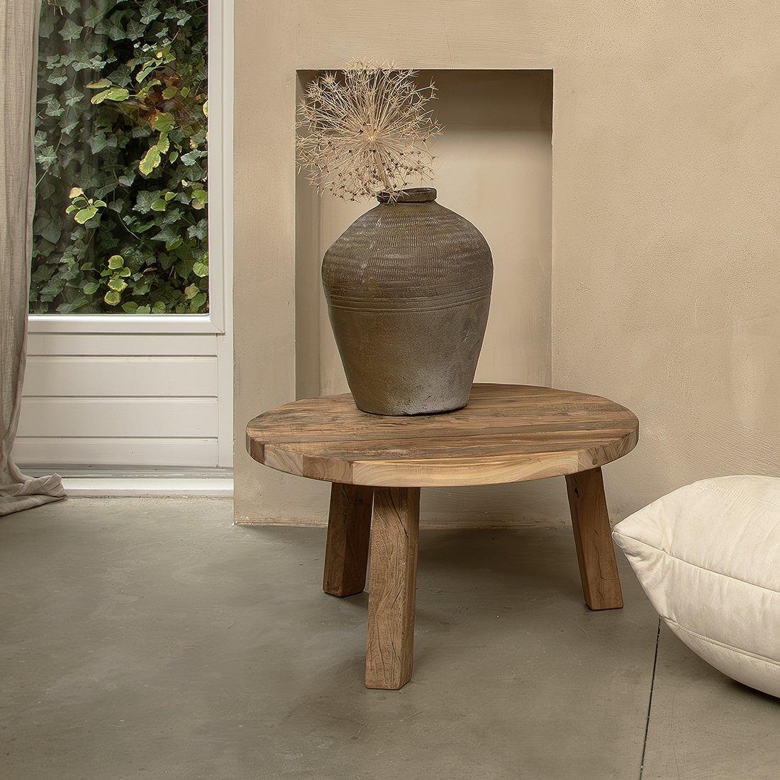 Farmwood salontafel rond-salontafel-Raw Materials-Ik Hout ervan.