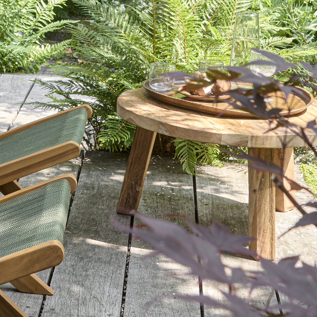 Farmwood salontafel rond-salontafel-Raw Materials-Ik Hout ervan.