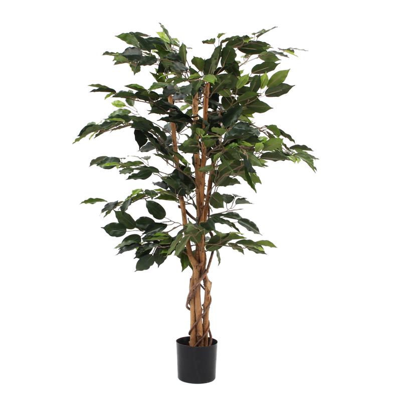 Ficus Kunstplant - H110 x Ø65 cm - Groen-Mica Decorations-Ik Hout ervan.