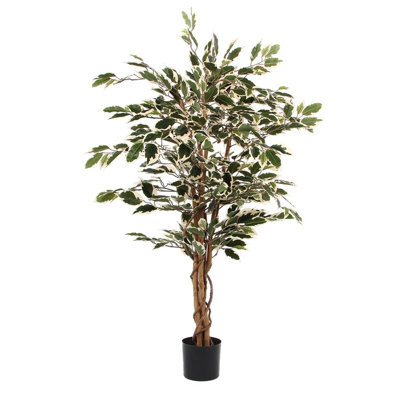 Ficus Kunstplant - H110 x Ø70 cm - Groen Bont-Mica Decorations-Ik Hout ervan.