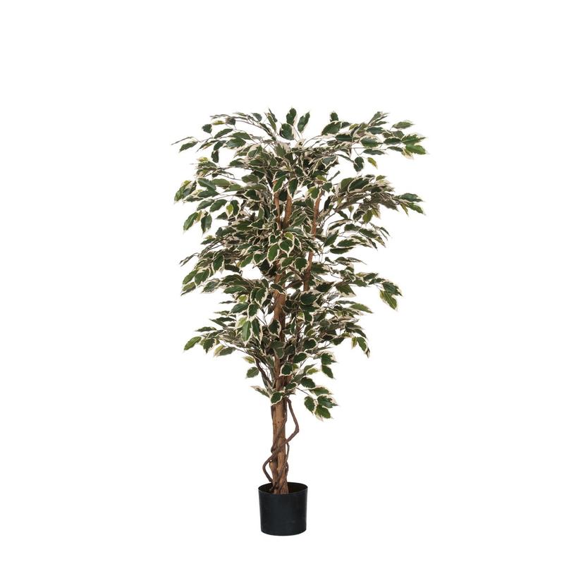 Ficus Kunstplant - H150 x Ø75 cm - Groen Bont-Mica Decorations-Ik Hout ervan.