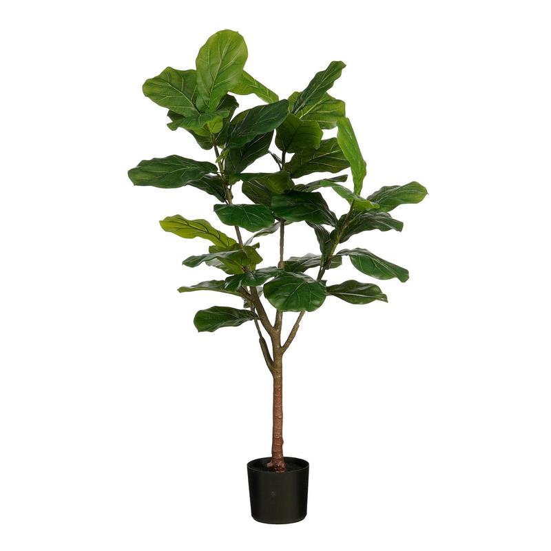 Ficus Lyrata Kunstplant in Pot - H150 x Ø50 cm - Groen-Mica Decorations-Ik Hout ervan.
