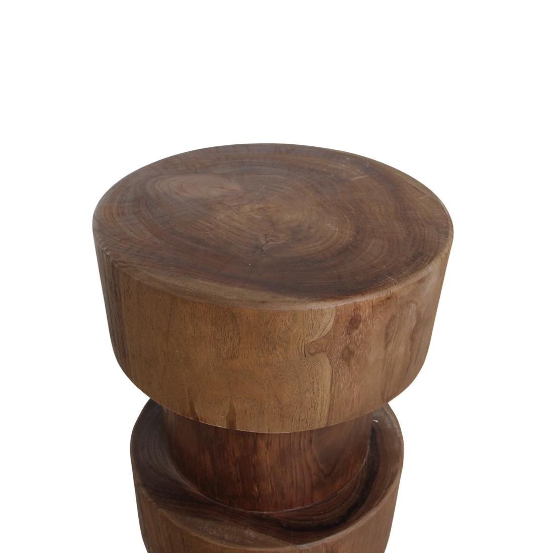 Forma barkruk Totoma naturel-barkruk-Raw Materials-Ik Hout ervan.