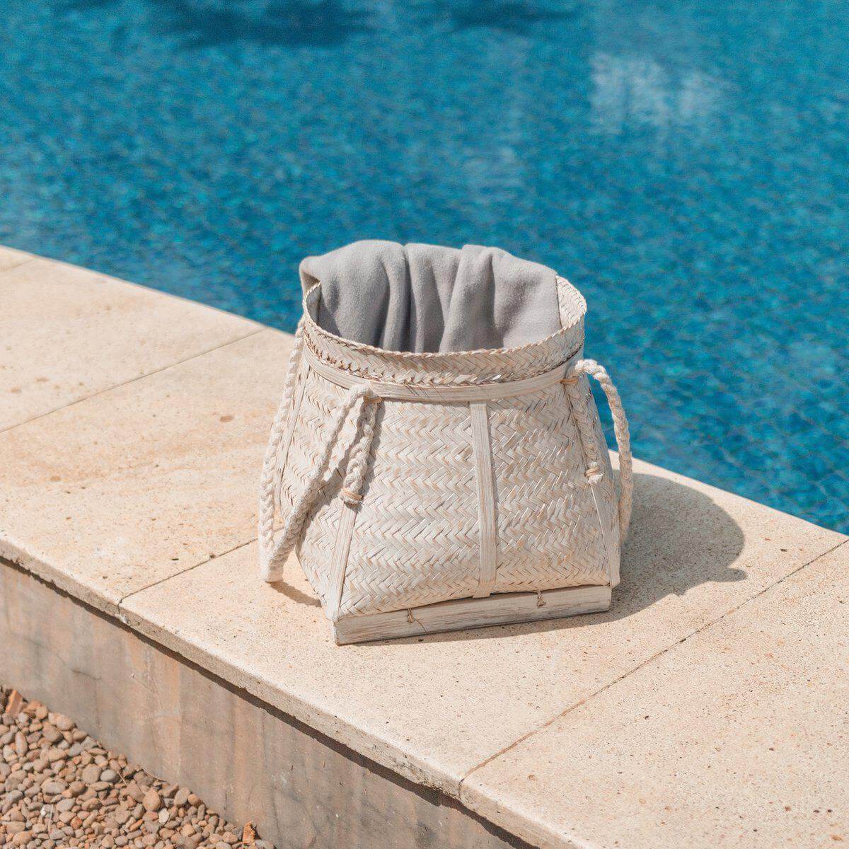 Grote Boho Opbergmand van Bamboe BIKU