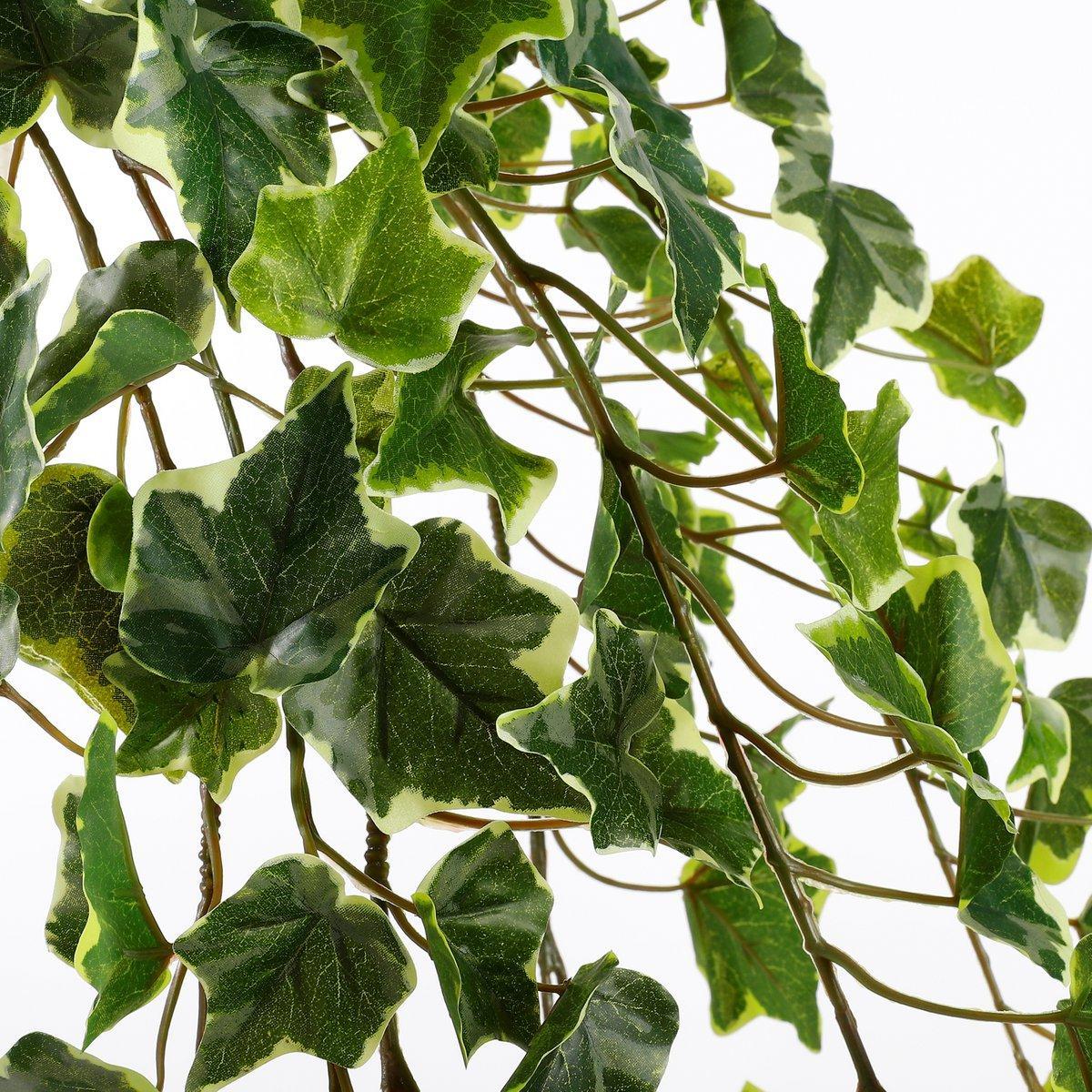 Hedera Kunst Hangplant - H129 cm - Groen Bont-Mica Decorations-Ik Hout ervan.