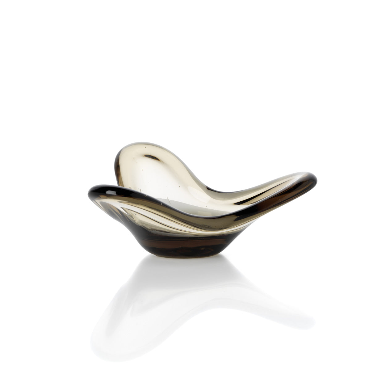 De Liquid Form kandelaar - rookkleurig