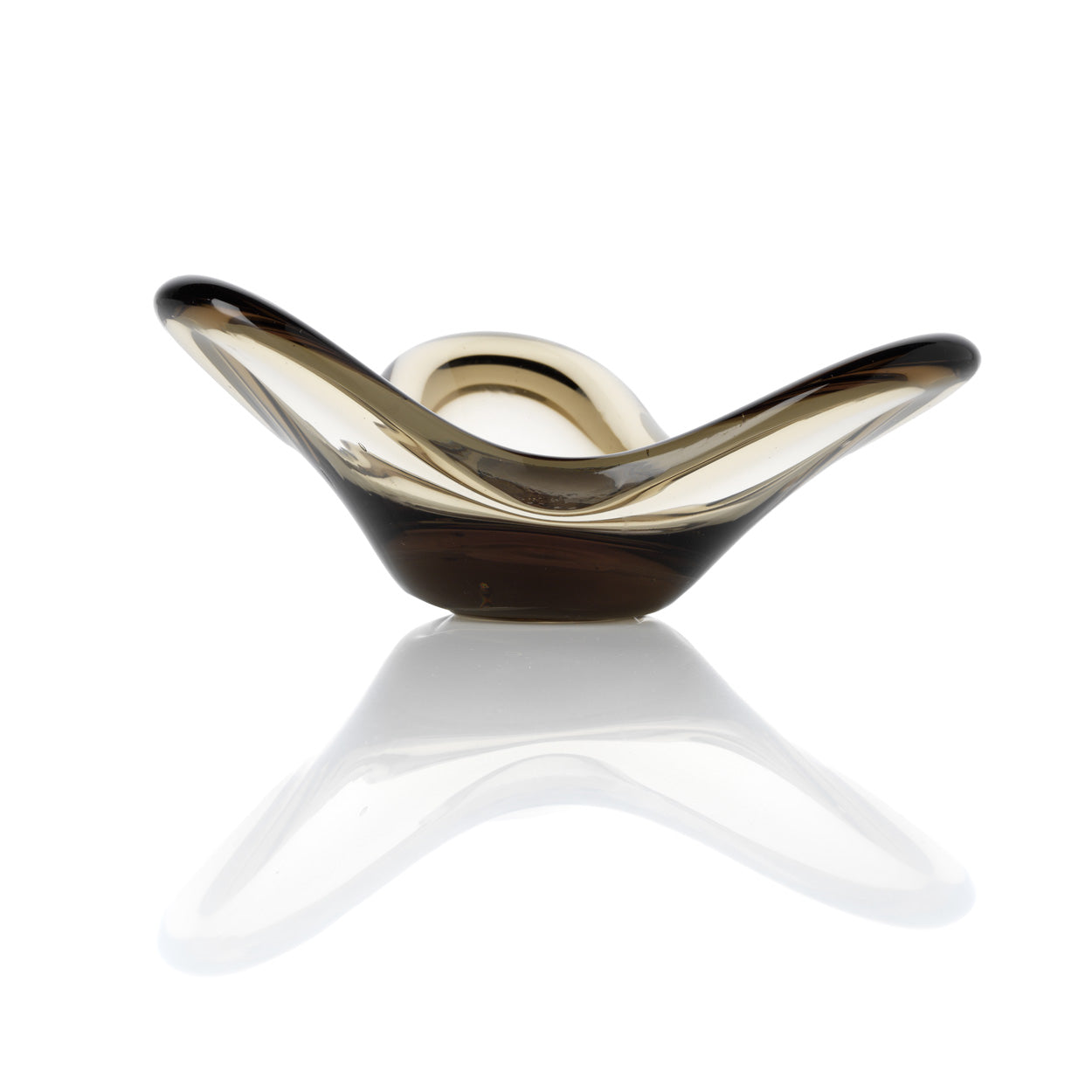 De Liquid Form kandelaar - rookkleurig