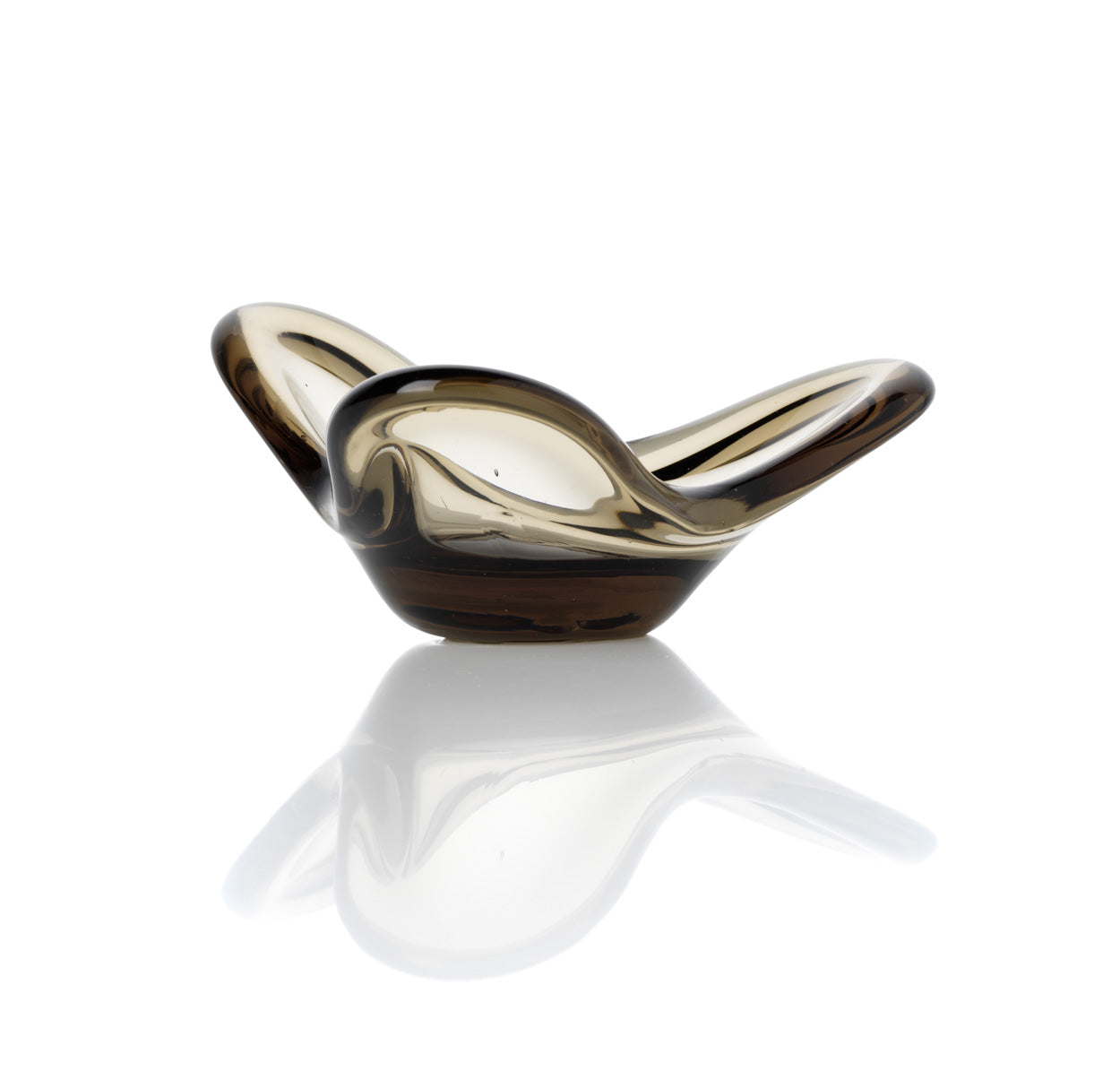 De Liquid Form kandelaar - rookkleurig