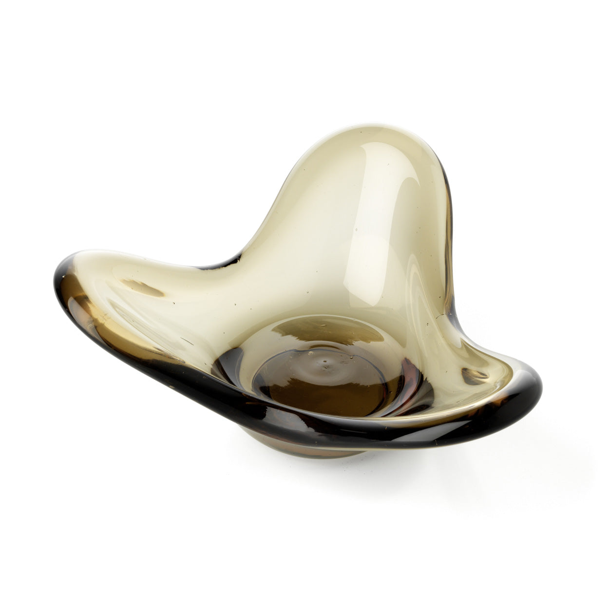 De Liquid Form kandelaar - rookkleurig
