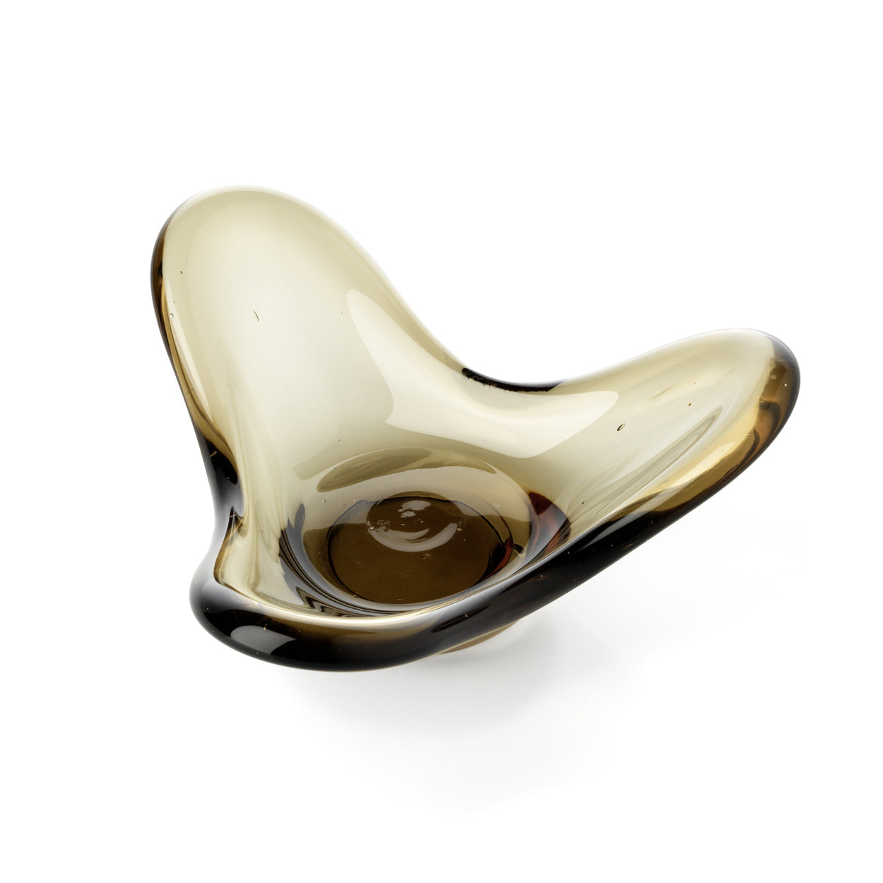 De Liquid Form kandelaar - rookkleurig