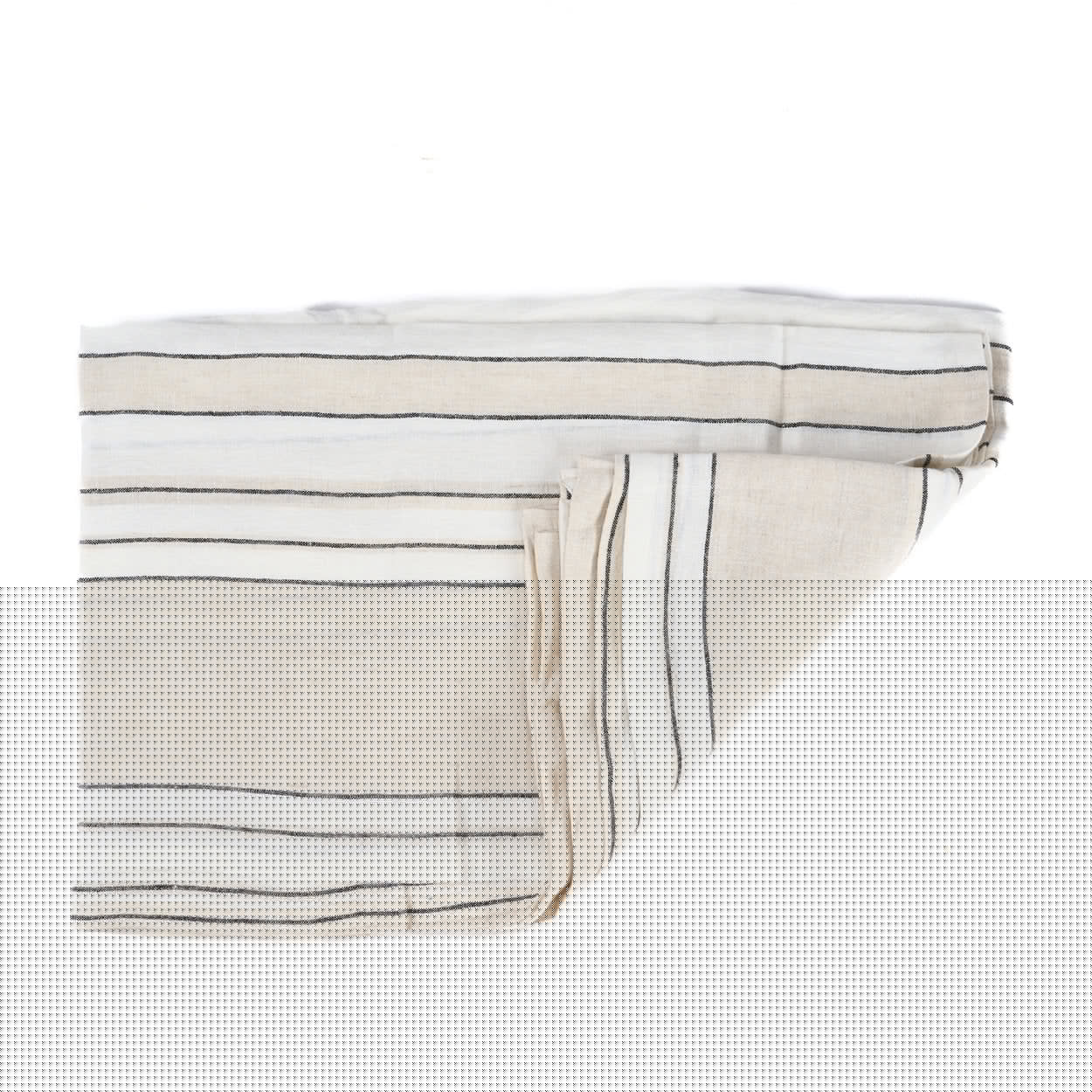 Provence tafelkleed - naturel zwart wit - 150x250