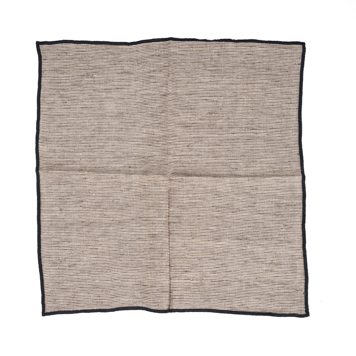 The Code linnen servet - natuurlijk zwart - 45x45