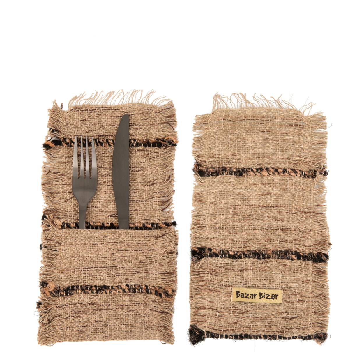 De Oh My Gee bestekhouder - beige-zwart